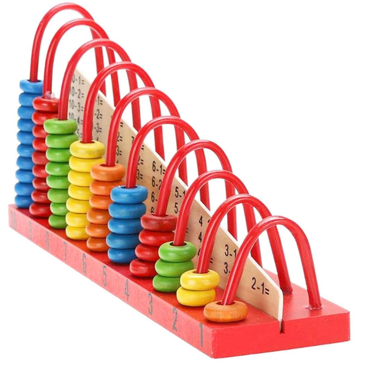Wooden calculation beads board with arches